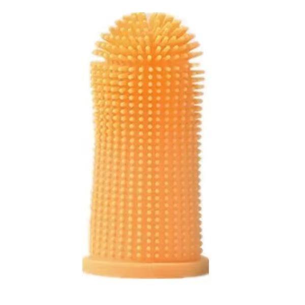 Cross-Border Silicone Pet Toothbrush: Safe, Portable Brush for Cat & Dog Oral Care, Anti-Calculus Cleaning Tool