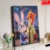 Disney DIY Pearl Painting Zootopia Characters and Scene Restoration Decorative Painting Creative Ornaments Friends GiftsDeskto OrnamentsHomeDecoration