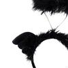 Angel Headband Hair Band Cute Headdress Devil Cosplay Headwear Feather for Photo Props