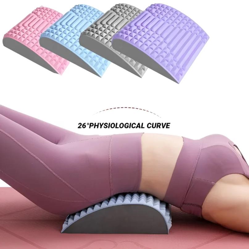 Back Stretcher Pillow Neck Lumbar Support Massager For Waist Back Pain Relief Sciatica Herniated Disc Relaxation