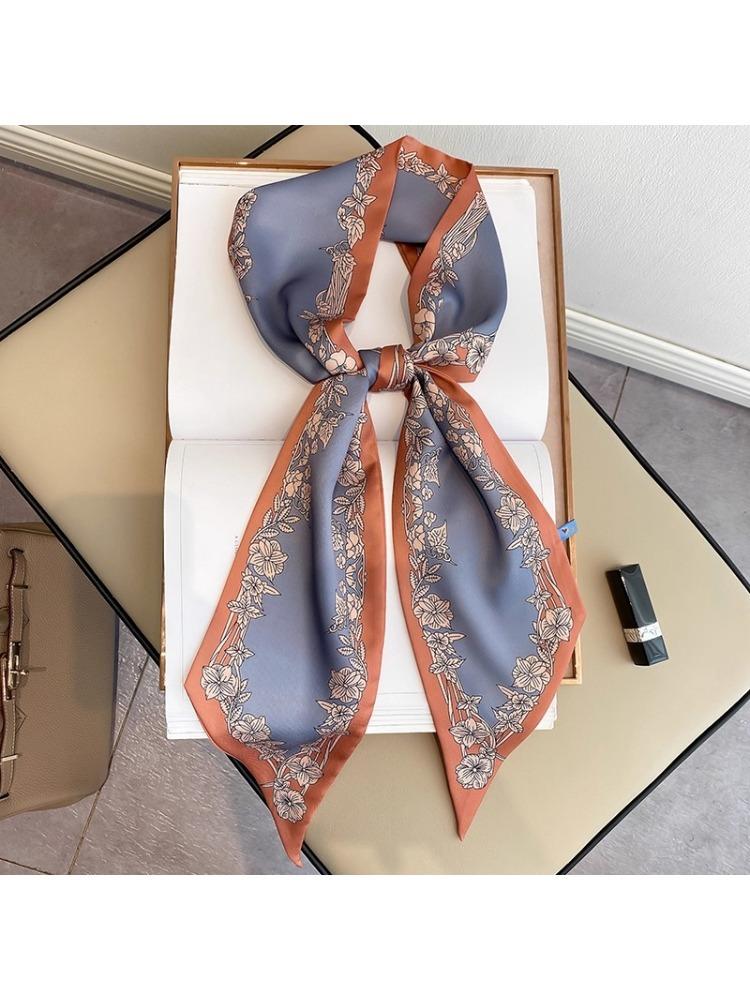 New Arrival Ribbon Silk Long Scarf Women Hair Neck Tie Scarves Ladies Bag Handbag Handle Ribbon Scarf