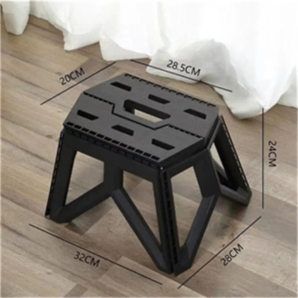 1PCS Adult Children Portable Folding Stool Thickened Plastic Saddle Chair For Children's Outdoor Car Movable Folding Stool