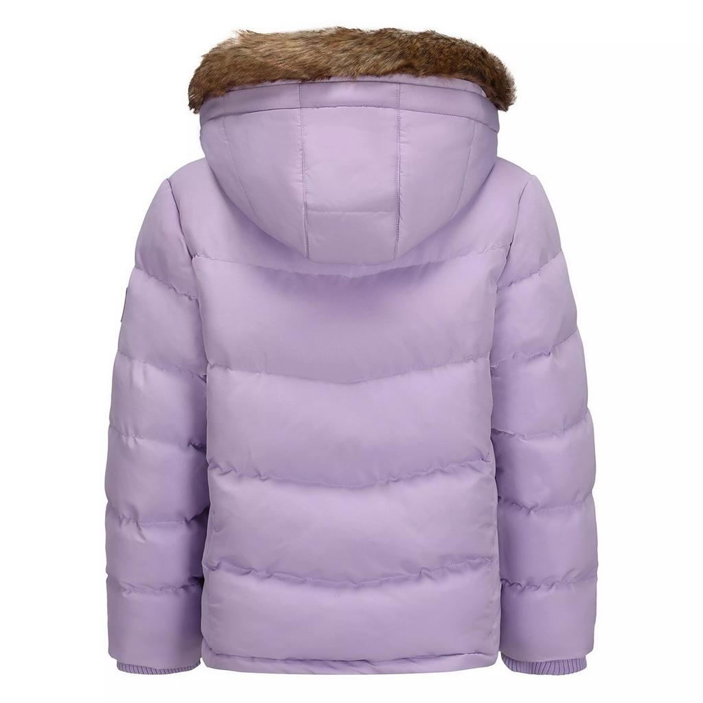 SoulCal Girls Bubble Zip Pocket Puffer Jacket
