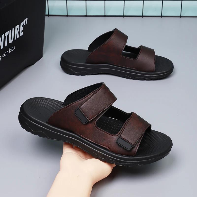 Thick Platform Cloud Slippers Women Double Buckle Soft Sole Pillow Slides Sandals Men Summer Beach Non-Slip Flip Flops Hombre