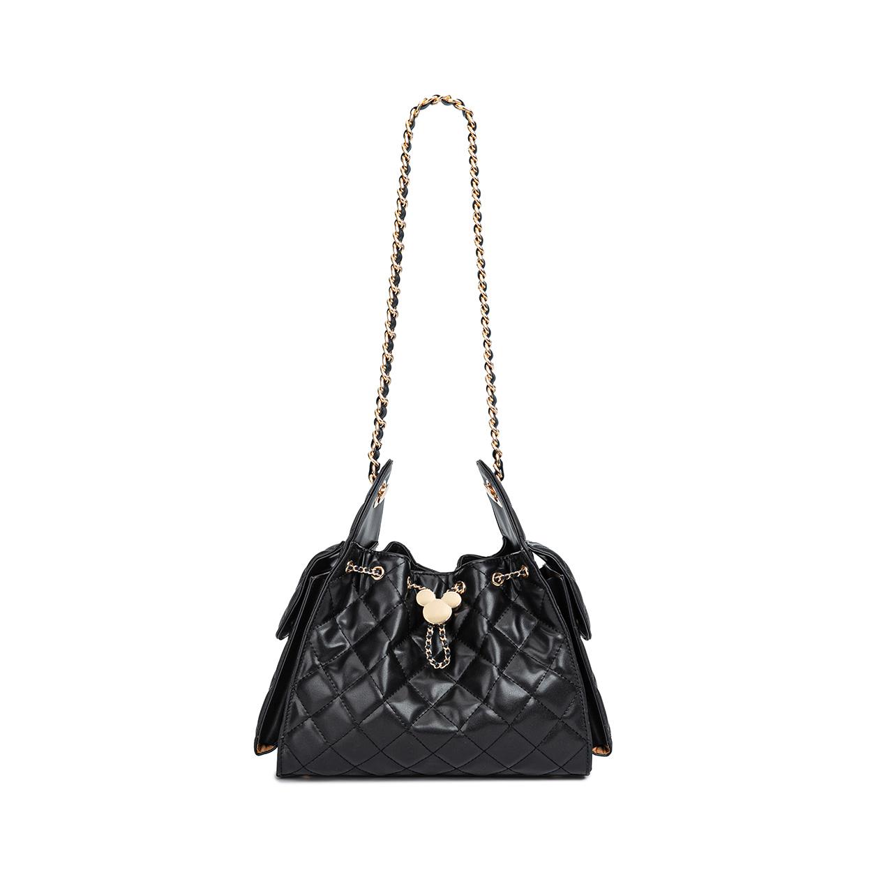 

New Disney Mickey Synthetic Leather Shoulder Bag Regular Women s Black/Pink BMK-72832 27.9*13.0*24.1CM