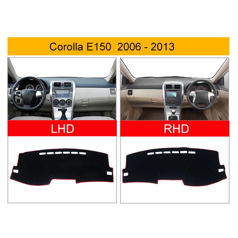 Car For Toyota Corolla E140 E150 2006 2007 2008 2009 2010 2011 2012 2013 Dashboard Cover Mat Avoid Light Pad Anti-UV Case Carpet