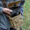 Mała torba na aparat cyfrowy DSLR na ramię, torebka, wodoodporne woskowane płótno, torba crossbody podróżna na aparat i obiektyw