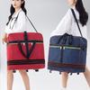 Air Consignment Bag Large-capacity Retractable Folding Travel Bag Universal Wheel Moving Travel Nylon Cloth Duffel Bag