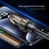 Transparent Mini Car Charger for Samsung: Dual Port Super Fast PD+QC Mobile Phone Flash Charging