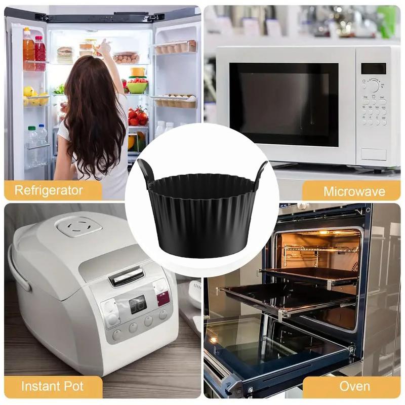 1pc/6pcs Air Fryer Silicone Egg Cooker Mold Reusable Nonstick Poached Egg Baking Cups for Microwave Stovetop Ovens Steamed Eggs