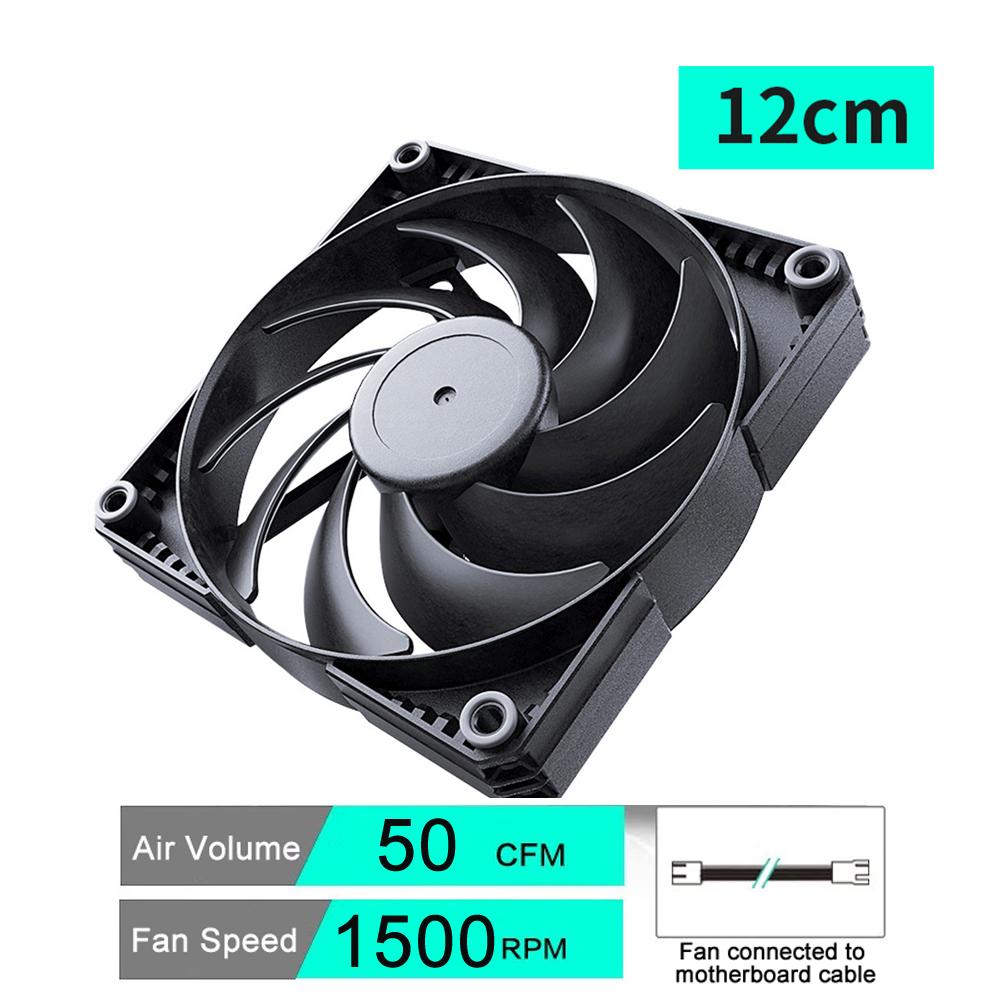 

PHANTEKS 120mm 140mm PC Case Fan 4-Pin PWM Cooling Fan Silent with Hydraulic Bearing for Chassis Radiator CPU Cooler Desktop NO RGB&black