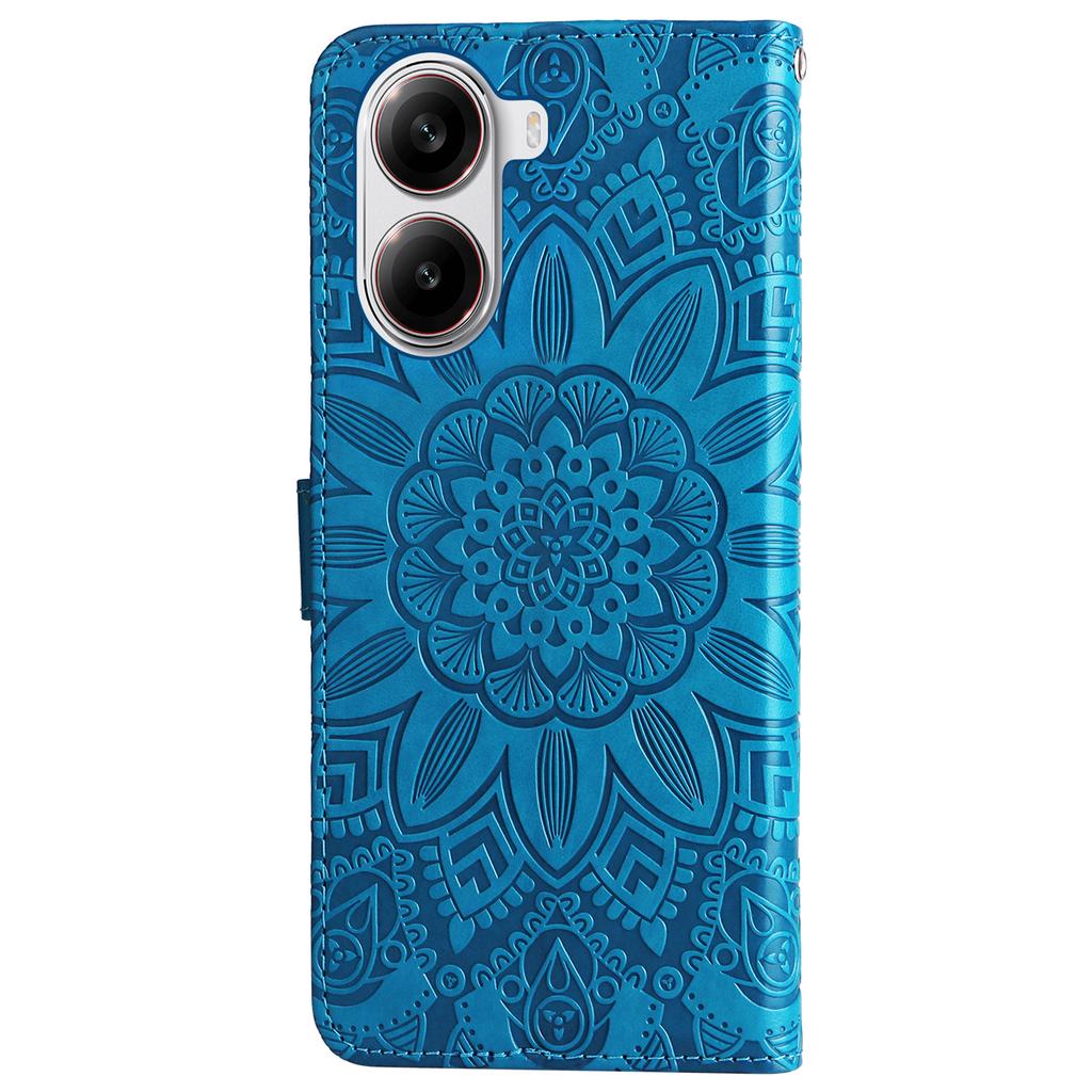 For Xiaomi Redmi Turbo 4 5G/Poco X7 Pro 5G Case Sunflower Imprint Leather Wallet Phone Cover