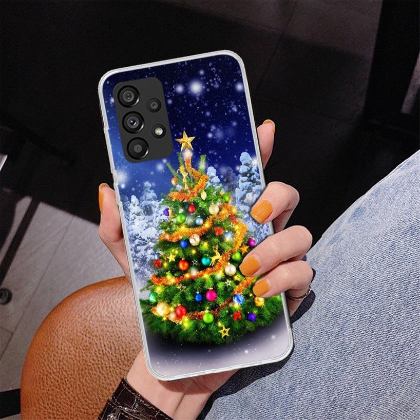 Merry Christmas Tree Snow Phone Case For Samsung Galaxy A17 A16 A15 A14 A13 A57 A56 A55 A54 A53 A37 A36 A35 A34 A33 A26 A25 A24