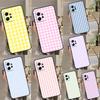 Pastel Gingham Case For Xiaomi Redmi Note 12 11 10 8 9 Pro Note 12S 11S 10S 9S Redmi 12 9C 10C 12C Coque