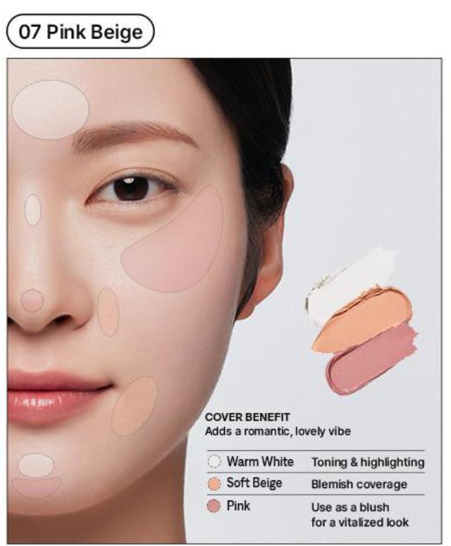 The Saem Der gleiche Cover Perfection Triple Pot Concealer 4type