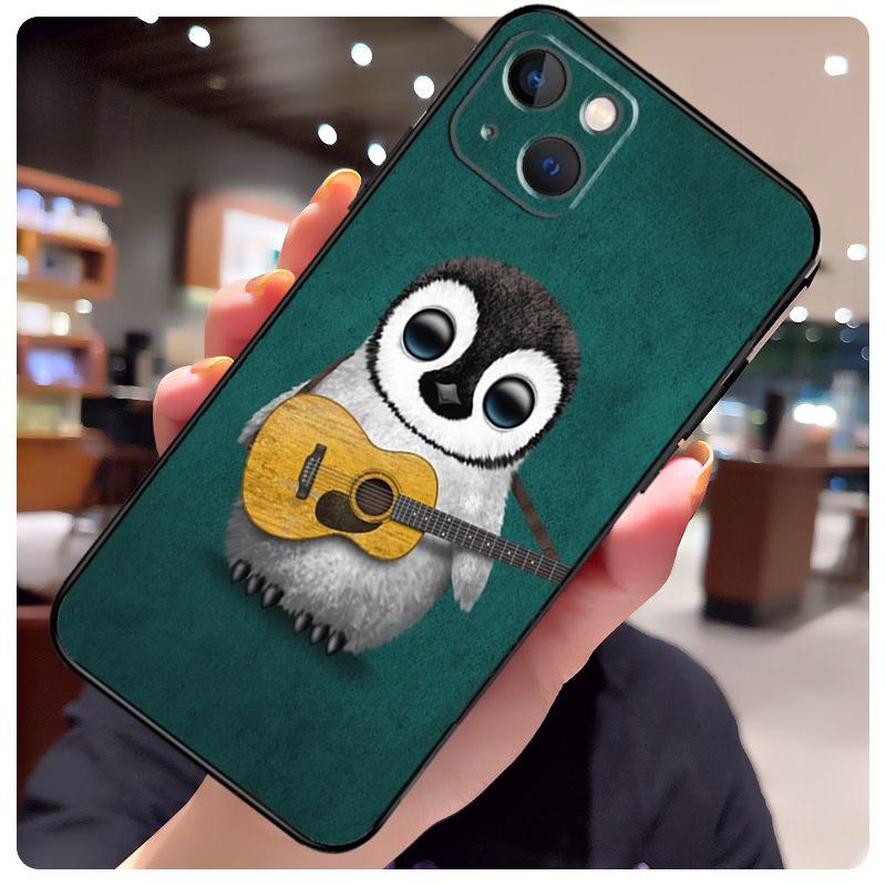 Cute Lovely Penguin Case For iPhone 16 Pro Max 14 13 12 11 15 17 Pro Max mini 15 16 Plus 16e 17 Air Phone Cover