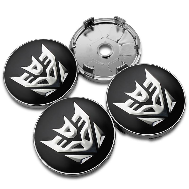 4pcs/set 56+60mm Autobot Emblem Car Wheel Center Cap Hub Covers Badge For HONDA TOYOTA BMW KIA Chevrolet FORD LEXUS