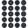 10 paires boutons d'arrêt ceinture de sécurité AIMOONSA en ABS noir — 10 boucles mâle + femelle universelles