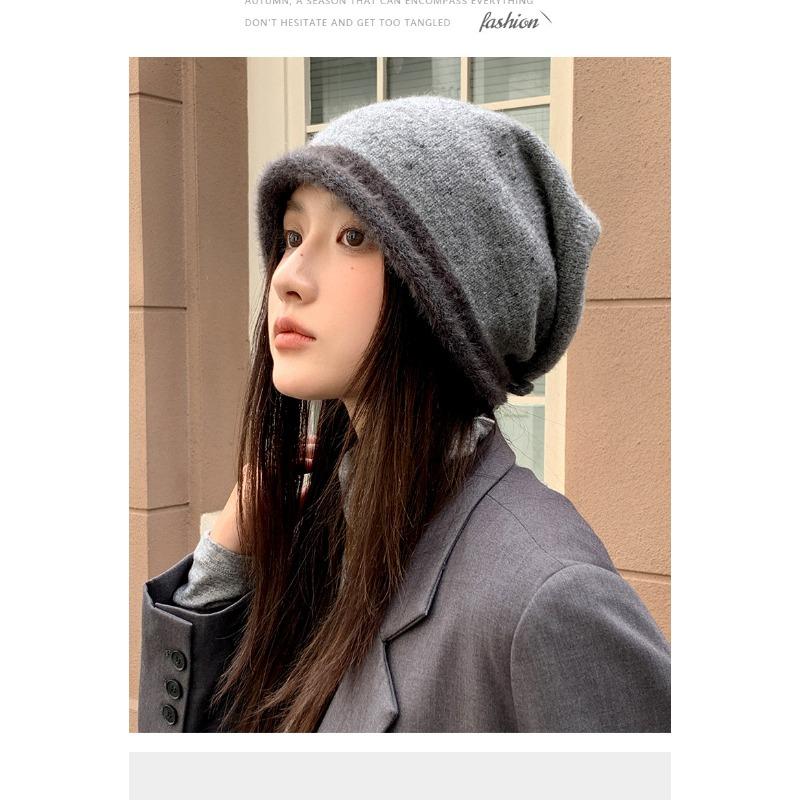 Women S Slouch Beanie Warm Windproof Korean Style Casual Cold Hat