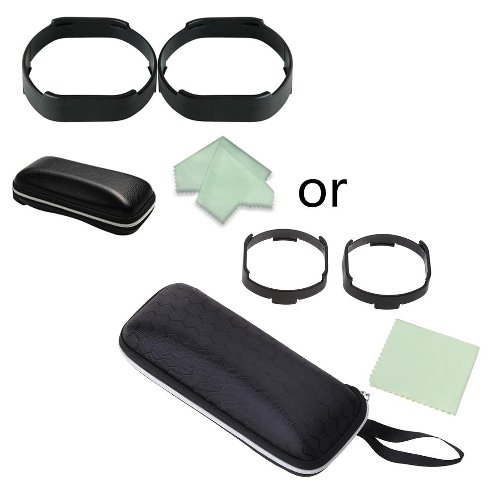 Cadre Léger Lentille Anneaux Anti-Rayures pour Lunettes PS VR2 Cadre Anti-Salissures avec Sac de Rangement Chiffon de Nettoyage de Rechange