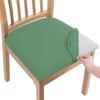 Su Geçirmez Spandex Yemek Odası Döşemeli Minder Katı Sandalye Koltuk Kılıfı Yıkanabilir Mobilya Koruyuculu Çıkarılabilir Kılıflar