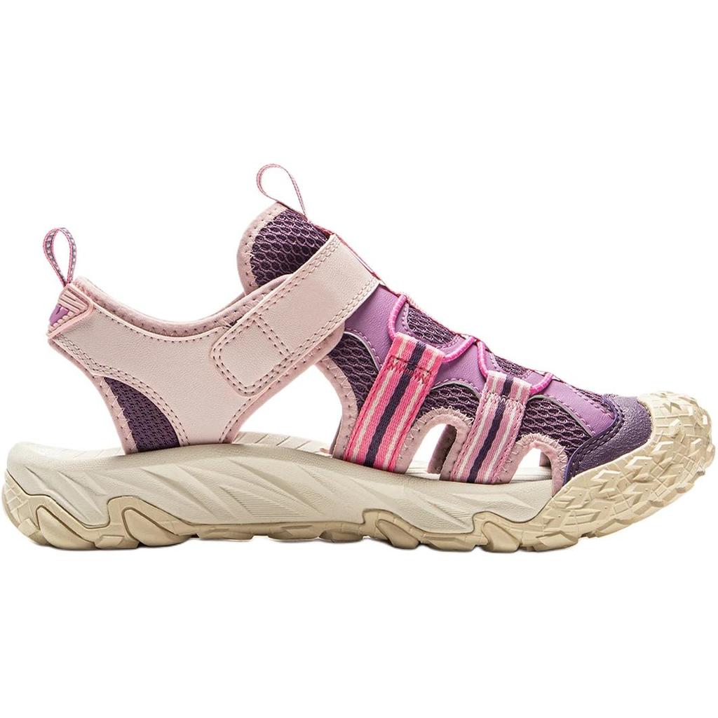 Li Ning Kids Comfortable Soft Non-Slip Wear-Resistant Low-Top Sandals Kids sandals Purple YKUV014-2