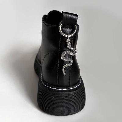 Punk Cool Skull Hand Shoe Spona Personalizovaná kovová Snake Martin Boty Britský styl Doplňky Halloweenské dekorace