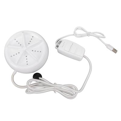 Mini Ultrasound Washing Machine USB Portable Turbine Cleaning 4 Level Remote Control White