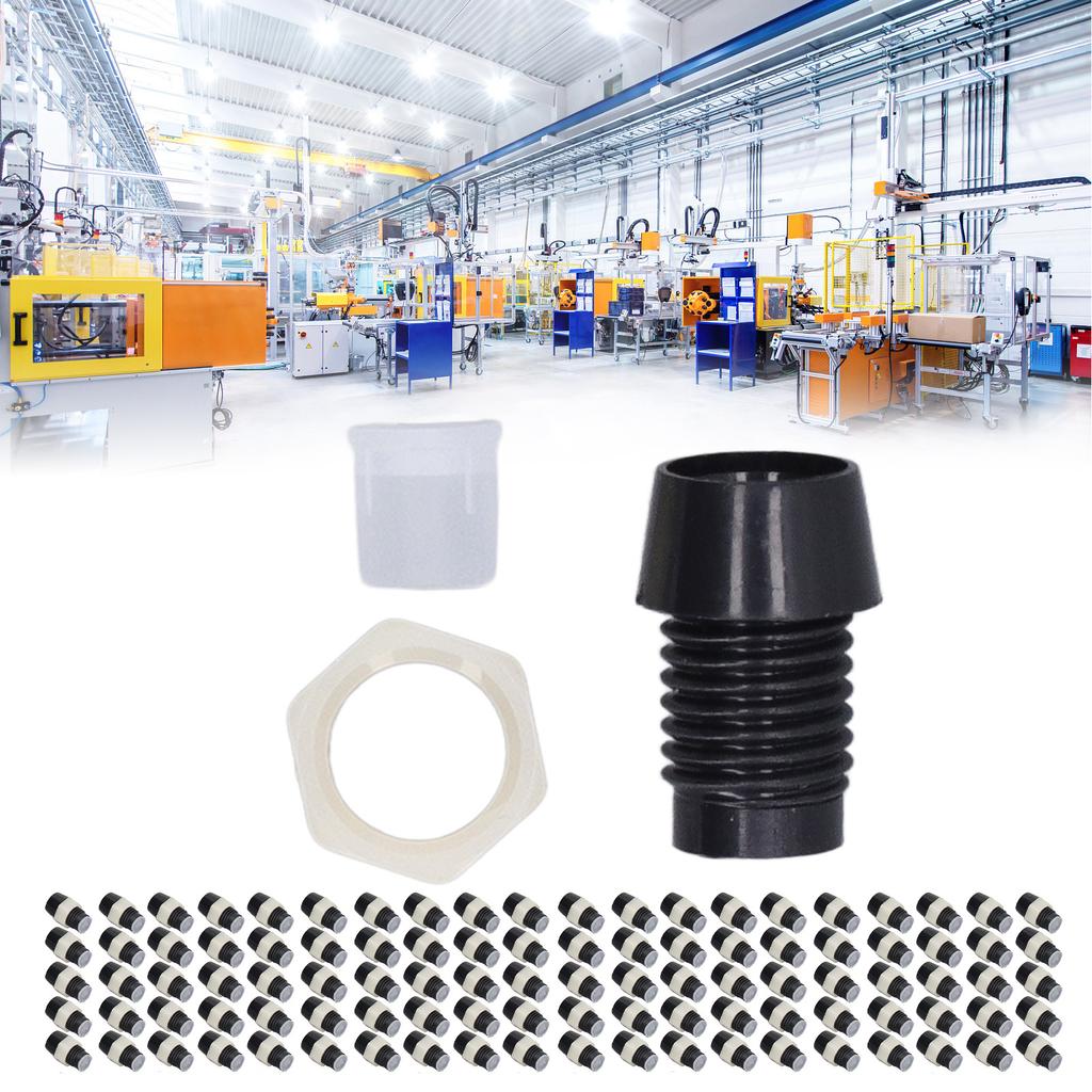 100 Sets LED Holder 5mm Plastic Light Emitting Diode Panel Mount Clip Accessory Set Kit