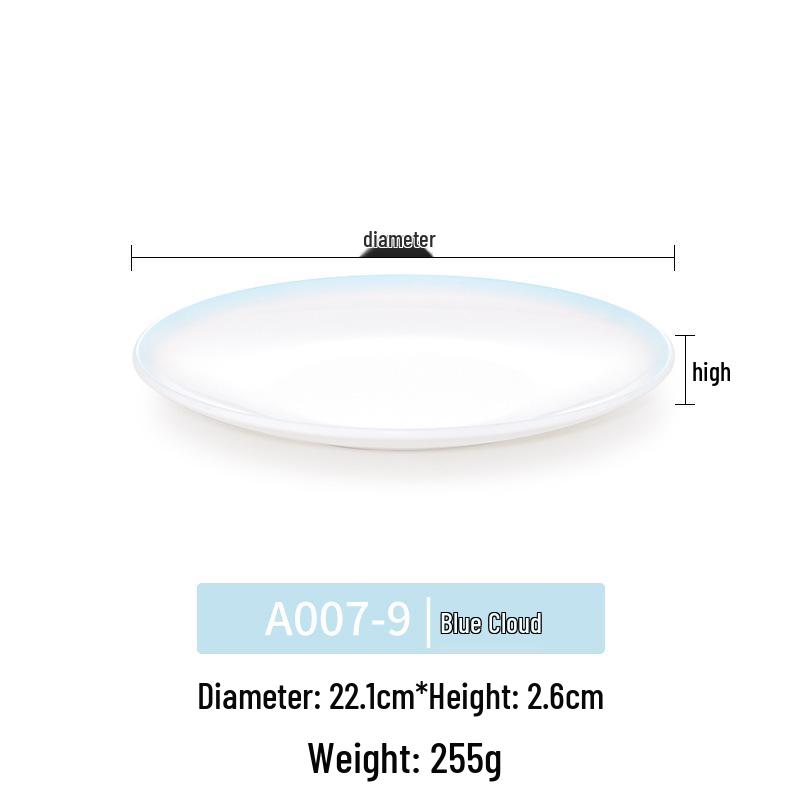 Okrągły talerz melaminowy - Naczynia stołowe inspirowane porcelaną dla restauracji i hoteli, Idealny do kuchni zachodniej