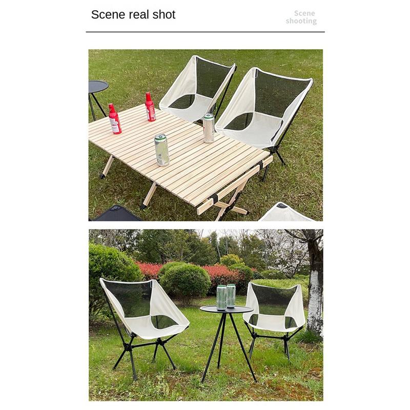 Good-New Detachable Portable Folding Moon Chair, Outdoor Chair Beach Fishing Chair, Light And Portable