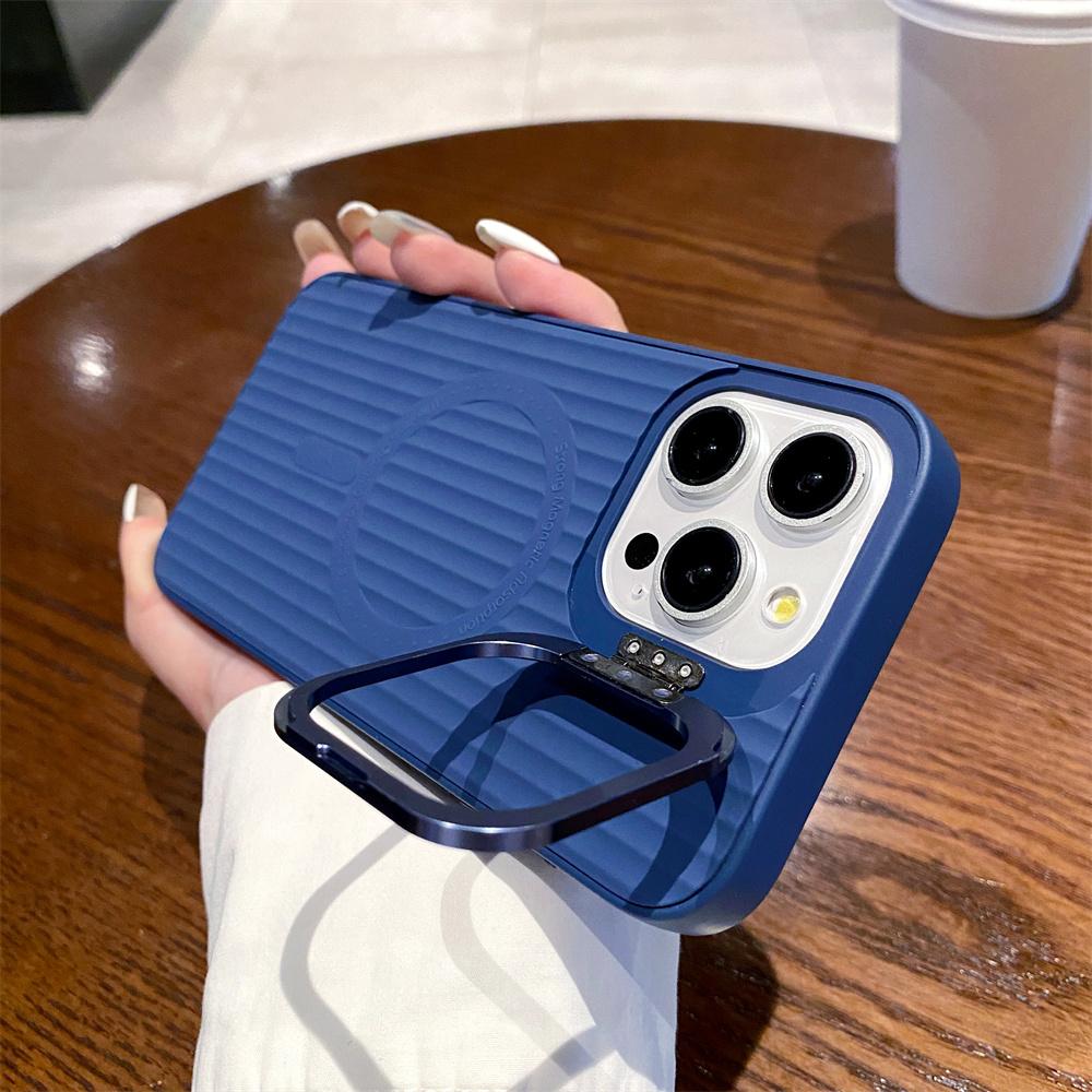 

Роскошный магнитный чехол для телефона с беспроводной зарядкой для iPhone 15 14 13 12 11 Pro 15 14 13 12 11 Pro Max 13 PC Магнитный прозрачный чехол For iPhone 13Pro Max темно-синий