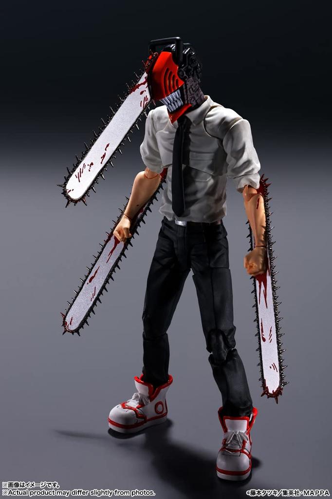 TAMASHII NATIONS Chainsaw Approximately PVC ABS Painted Action Figure S.H.Figuarts Man, 150mm, &