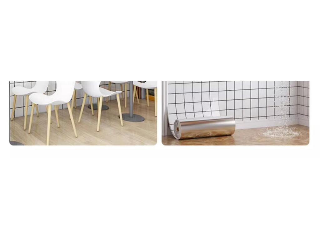 Waterproof Marble Tile-Look Wall Stickers for Living Room/Bathroom Renovation