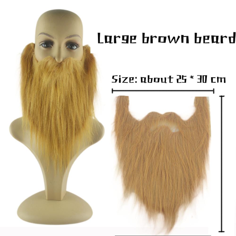 30 см реалистичная искусственная борода длинная пушистая усы дедушка Санта Клаус косплей — фото 13