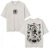 Vintage Washed Anime Death Note Ryuk Yagami Light LLawliet T Shirts Mens Women Cotton Tee Shirt Fashion Short Sleeve Tshirts