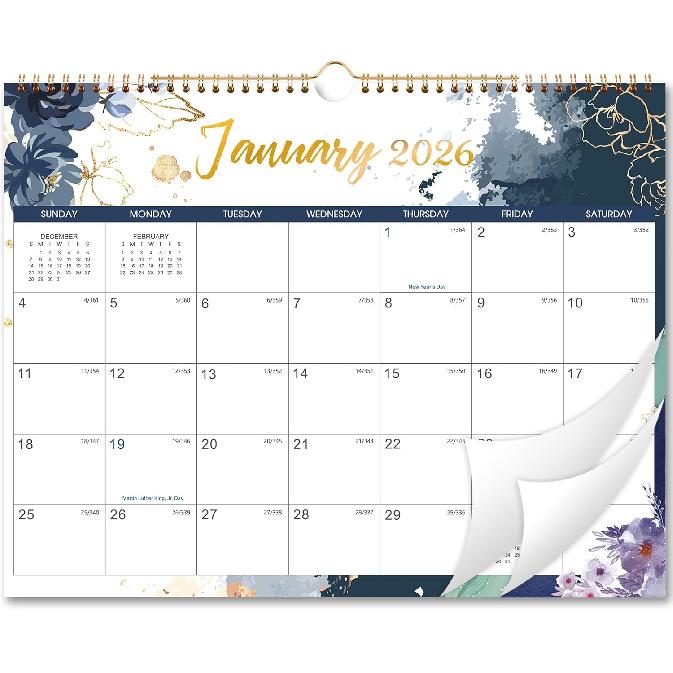 2026 Wall Calendar - 12 Months Calendar from Jan. 2026 - Dec. 2026, 14.8  x 11.6 , Large Wall Calendar 2026 for Daily Organizing 2026 Wall Calendar 12 Mon