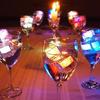6PCS Flashing Inductive Ice Cube Light Submersible Liquid Sensor Colorful Flashing Ice Cubes