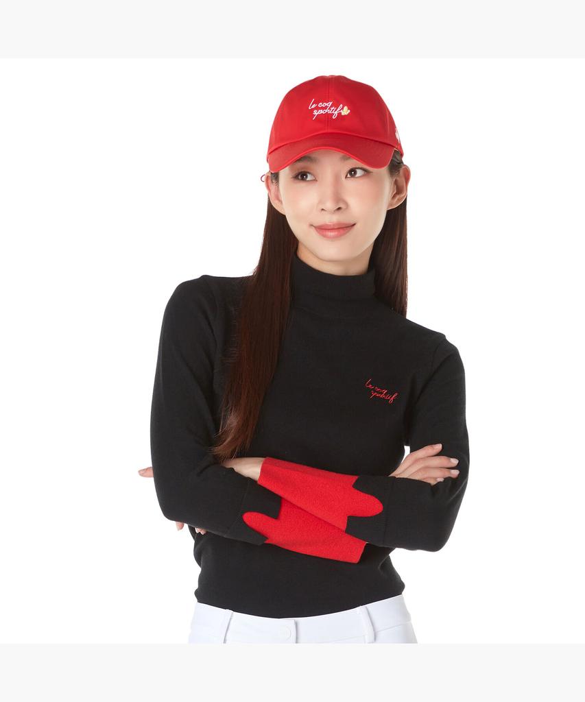 LECOQ GOLF Women'S Color-Block Sleeve High-Neck Sweater (Gp322Lkp95)