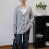 Autumn and winter new retro loose lazy wind knitted cardigan V-neck high-end sweater jacket women