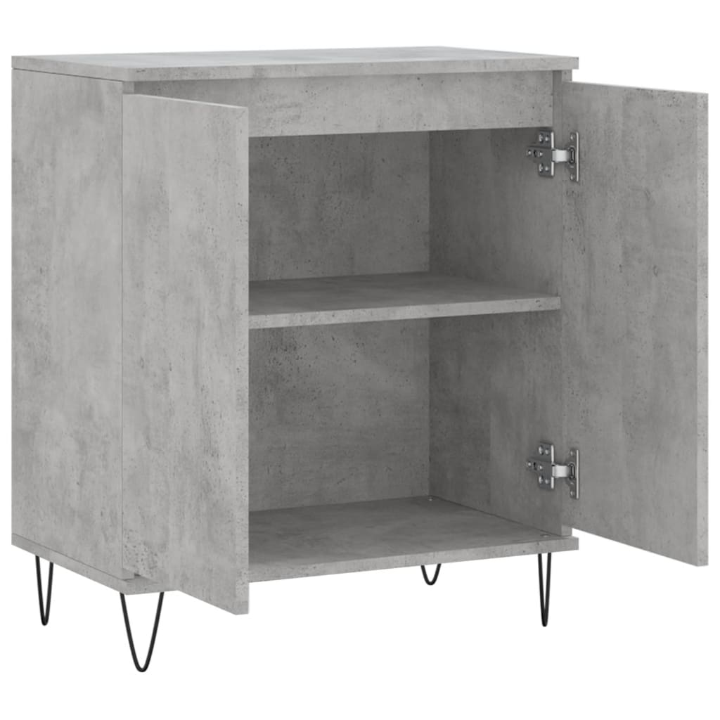 Vidaxl Chest of Drawers, Concrete Grey, 60X35X70 Cm, Wood-Based Material