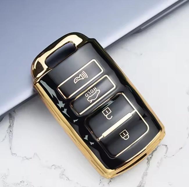 4 Buttons New Soft TPU Smart Remote Car Key Shell Case Cover  for Kia Cadenza K900 2014 2015 2016 2017 Protector Shell Keychain