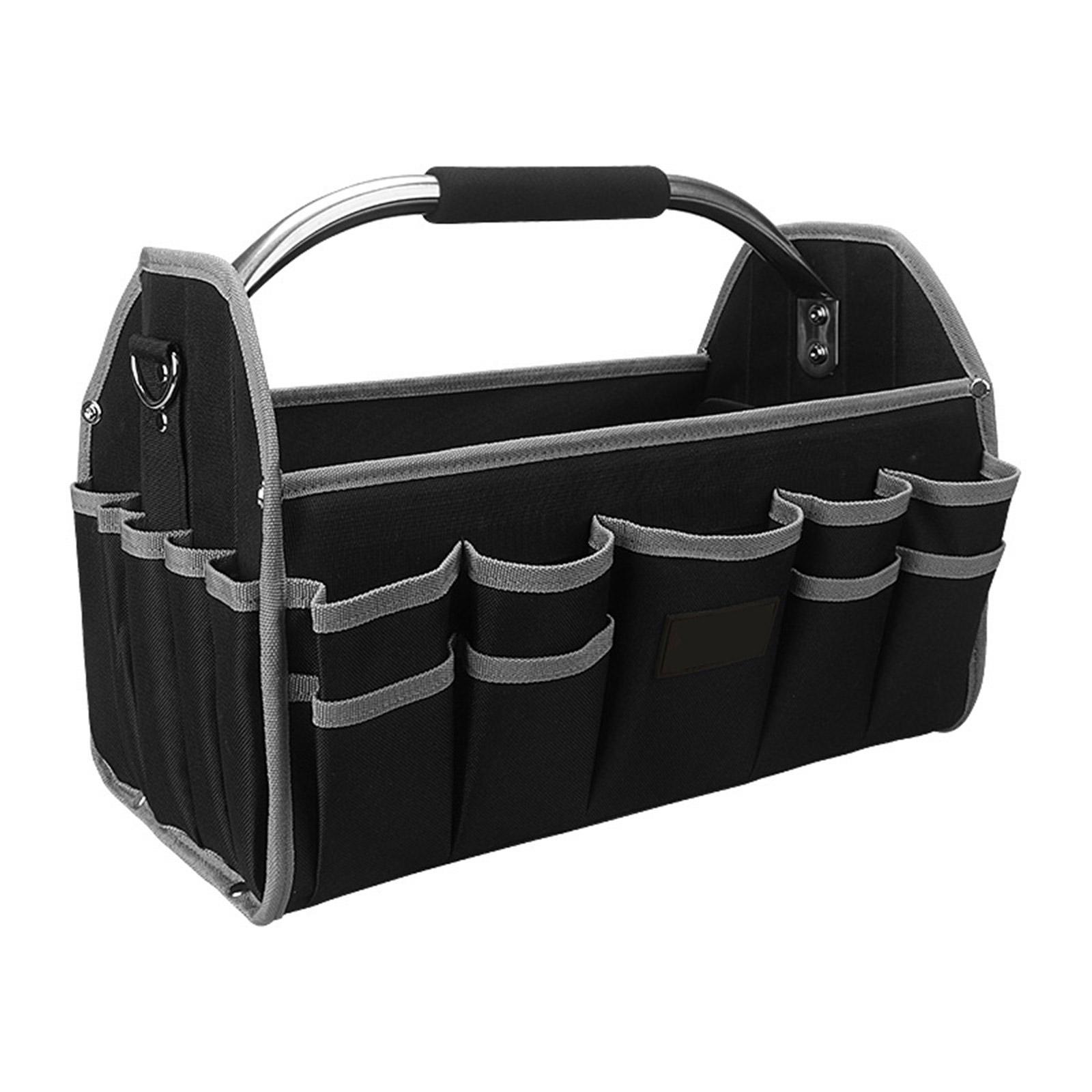 

Сверхпрочная сумка для инструментов 16 дюймов, регулируемый плечевой ремень для Дня отца, папы, мужчин, механика, подарок, ящик для инструментов, органайзер для хранения