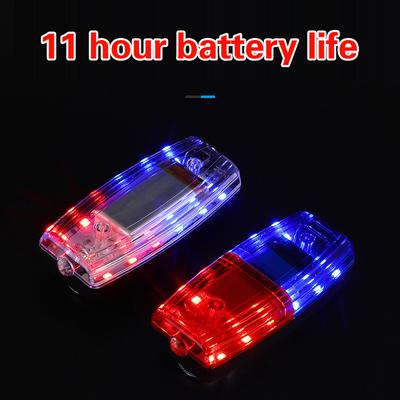 Red Blue Led Shoulder Warning Light Police Shoulder Clip Light Sanitation Worker