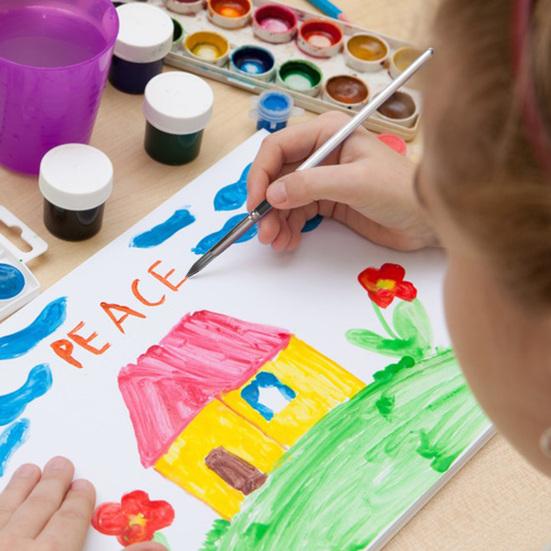 Paint Brush Set Watercolor Acrylic Art Nylon Brushes with Storage Bag Paintbrush Set with Flat Fan Round Bristles for Oil Painting Artists Beginners