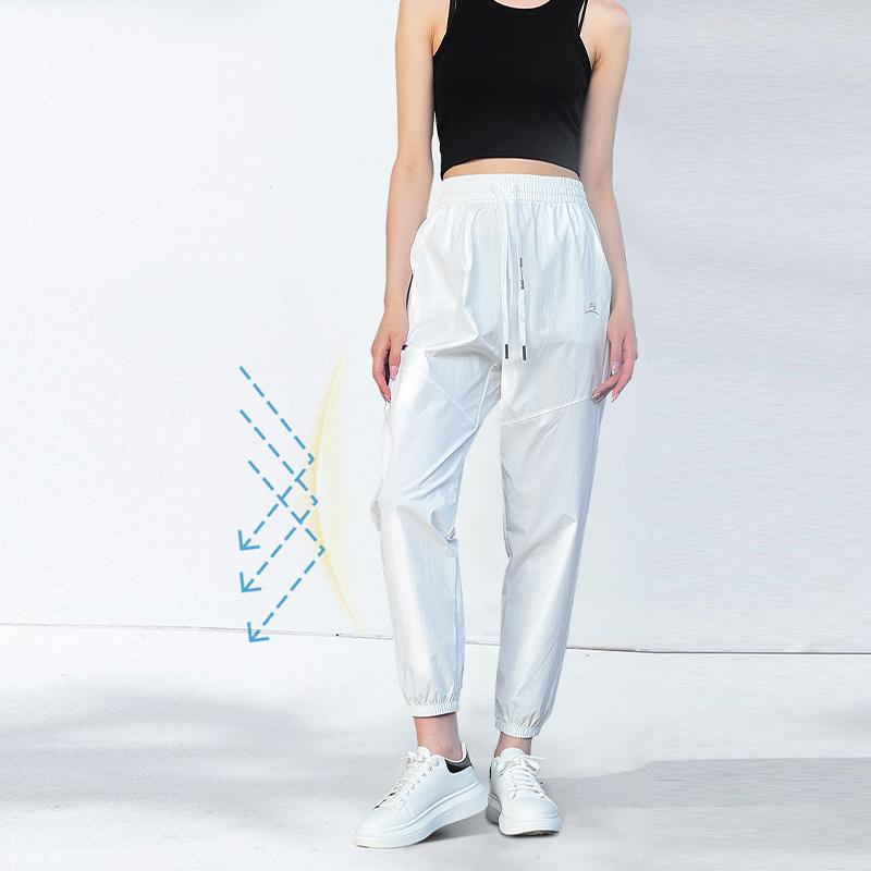 Женские модные повседневные однотонные универсальные спортивные штаны свободного кроя — фото 5