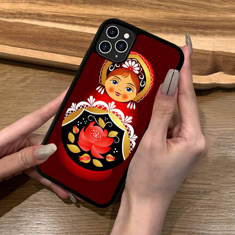 

Russian Dolls Matryoshka Cute For IPhone 17 16 15 14 13 12 11 Pro Max Plus Mini PC+TPU Back Phone Cover iPhone 17 Pro