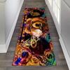 Hip Hop Inspired Runner Rug Colorful Dollar Sign Bear Print Carpet Edgy Hallway Decor Floormat Kitchen Bedside Anti-slip Mat