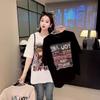 Women Cartoon Graphic Short Sleeve T‑Shirt Loose Oversized High Street Casual Summer Top M‑3XL