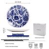 Zhi Shi Bloom 9-Inch Painted Ceramic Plate Set